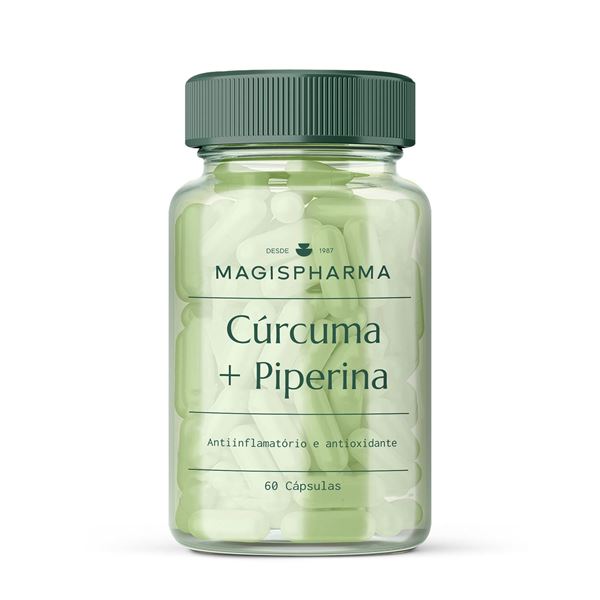 Cúrcuma + Piperina 60 Cápsulas